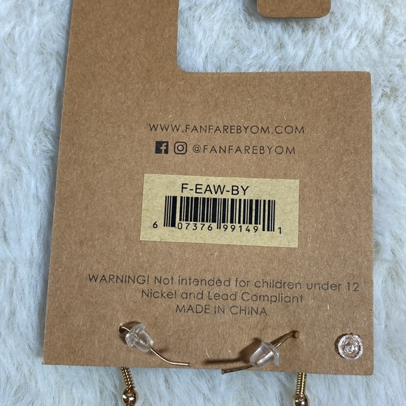 Colorful Glass Bead Spike Earrings NEW - Picture 5 of 8